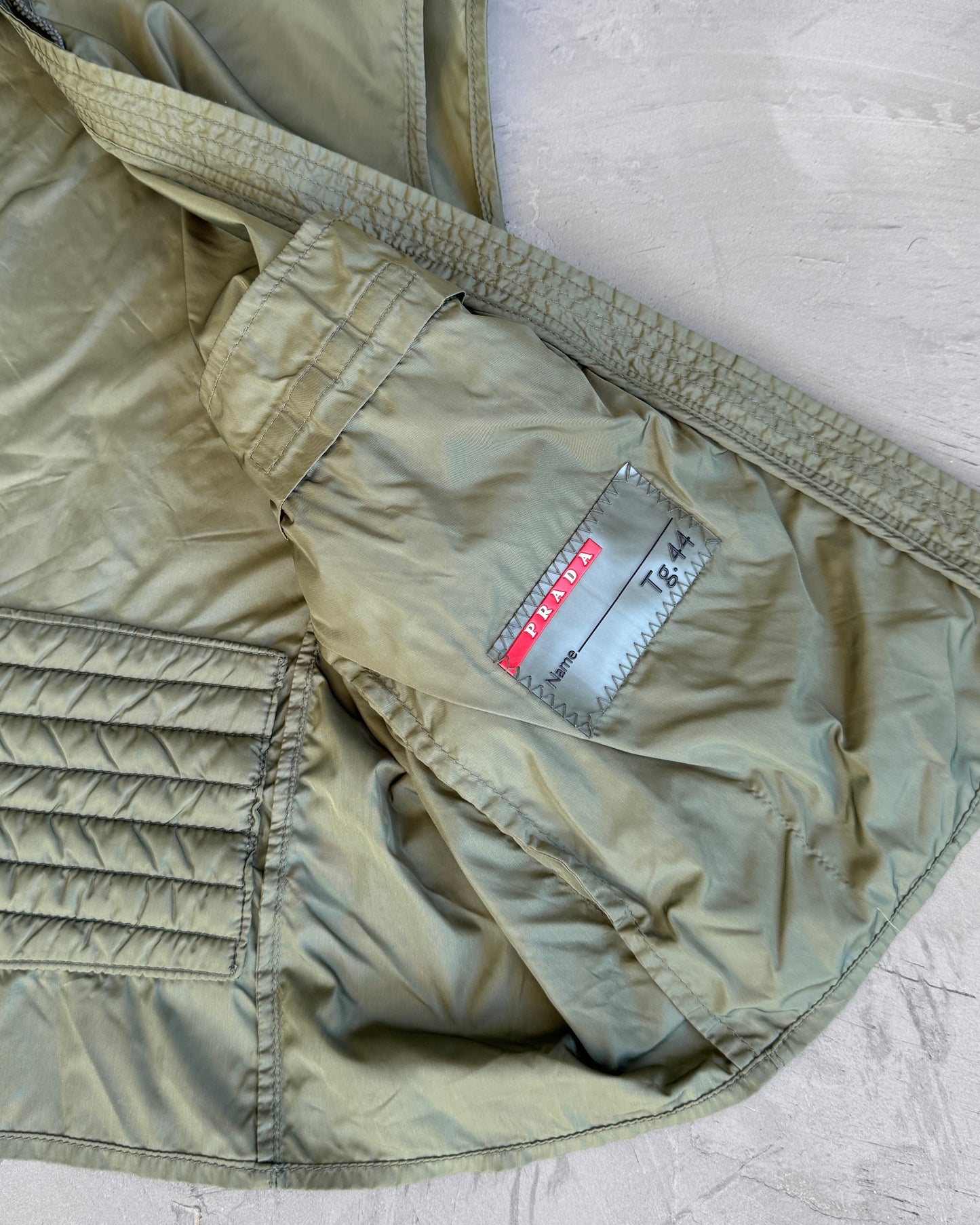 Prada Sport SS00 Nylon Hooded Vest - M