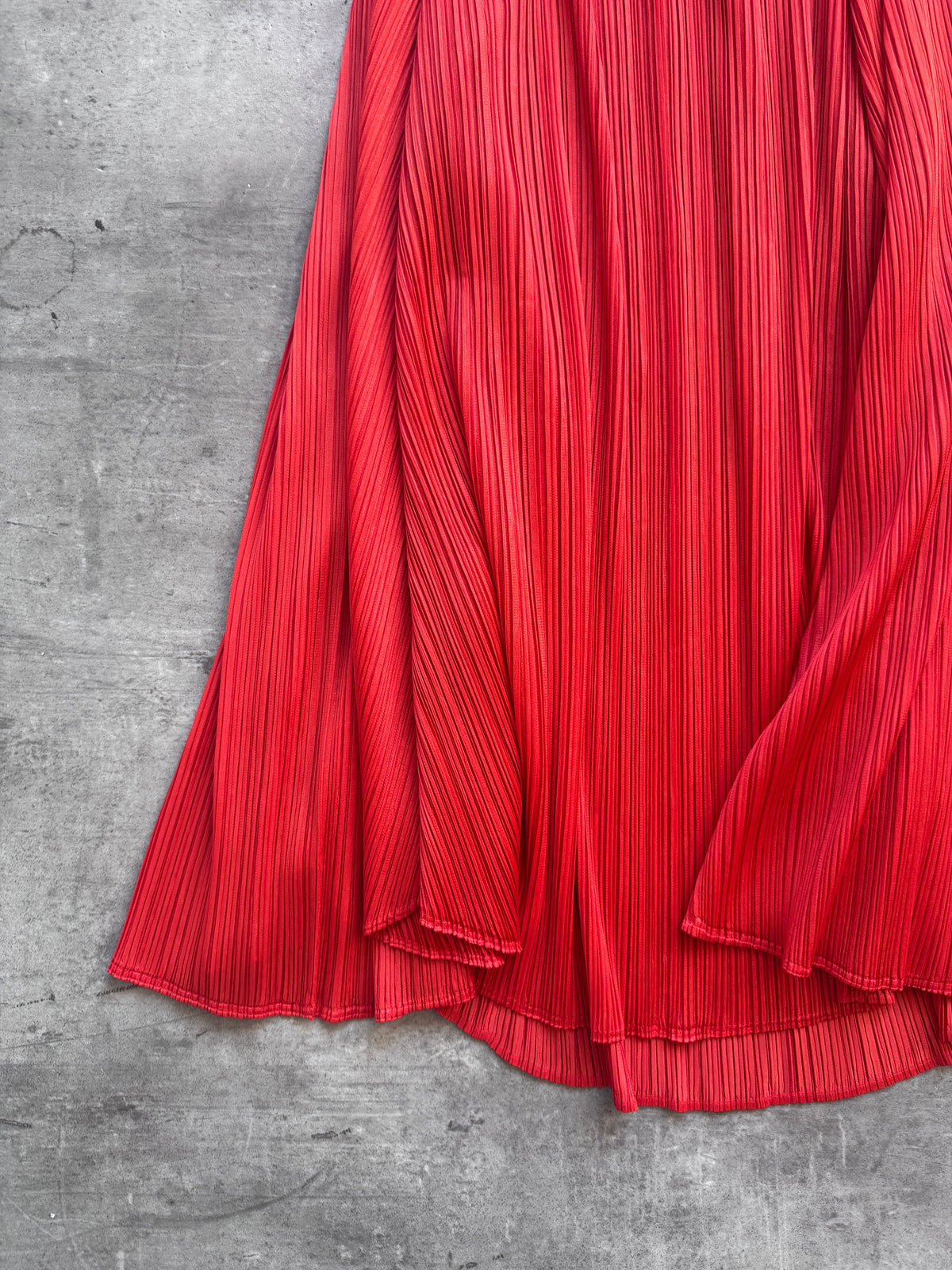 S/S 2010 Issey Miyake Pleats Please Orange Pleated Skirt | O/S, Orange