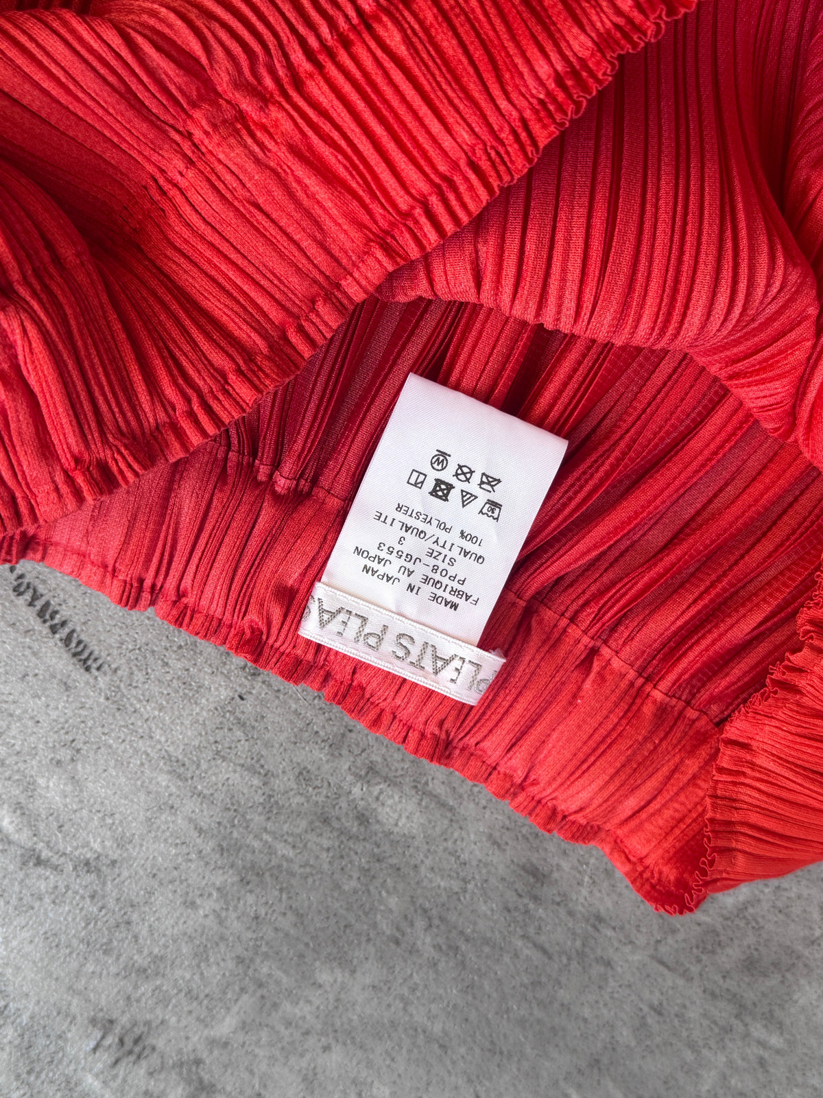 S/S 2010 Issey Miyake Pleats Please Orange Pleated Skirt | O/S, Orange