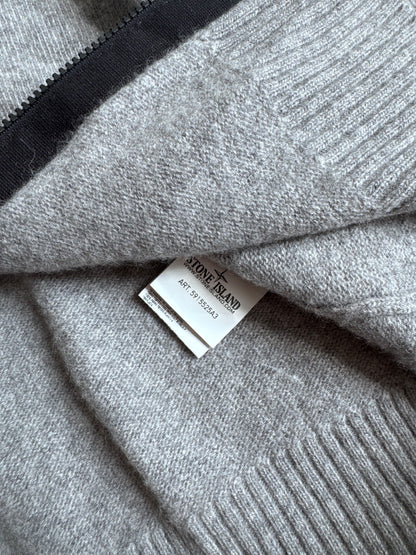 A/W2013 Stone Island Nylon Metal Hooded Zip Knit Sweater