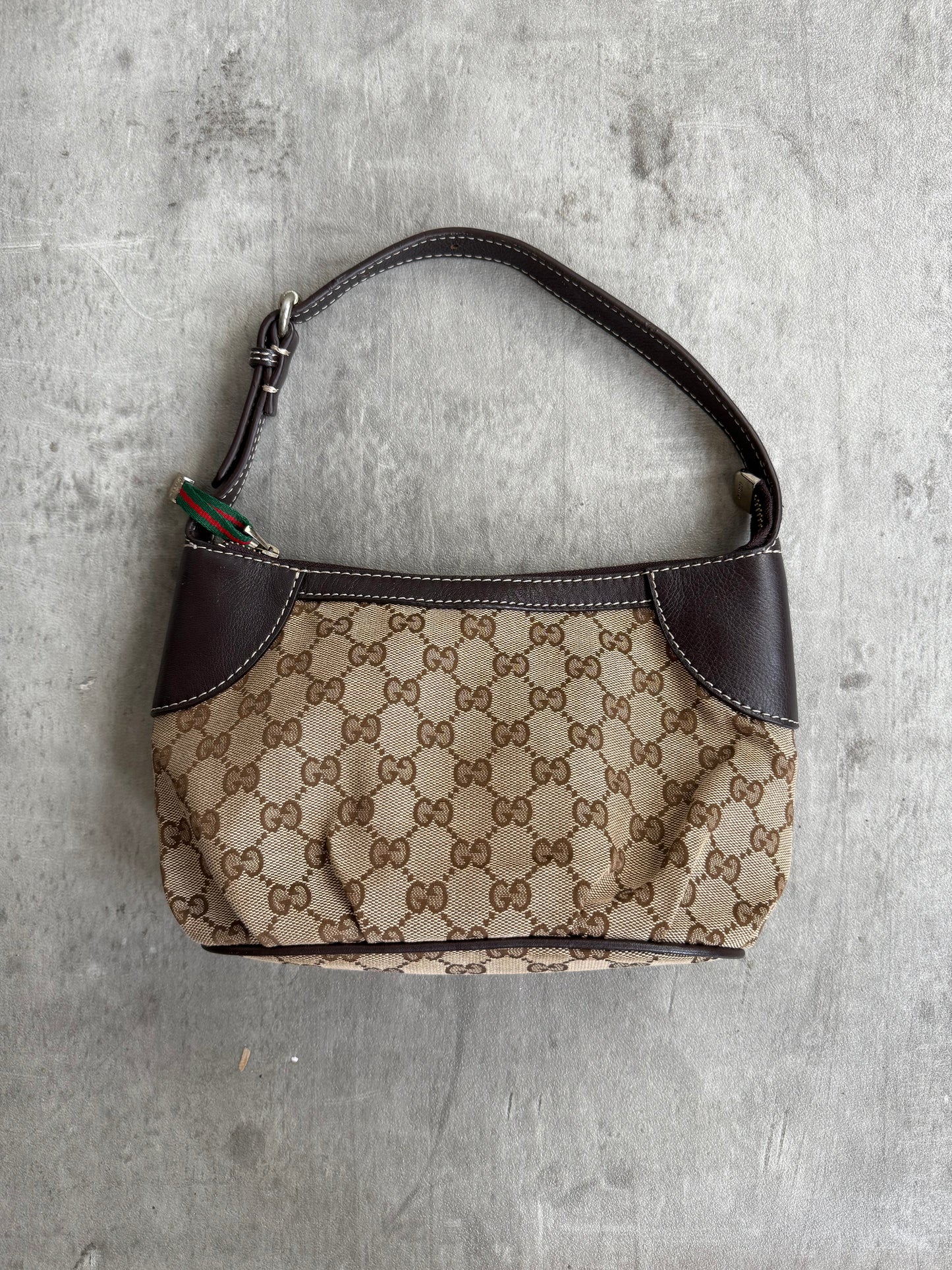 Gucci Brown Canvas Fossil Monogram Bag