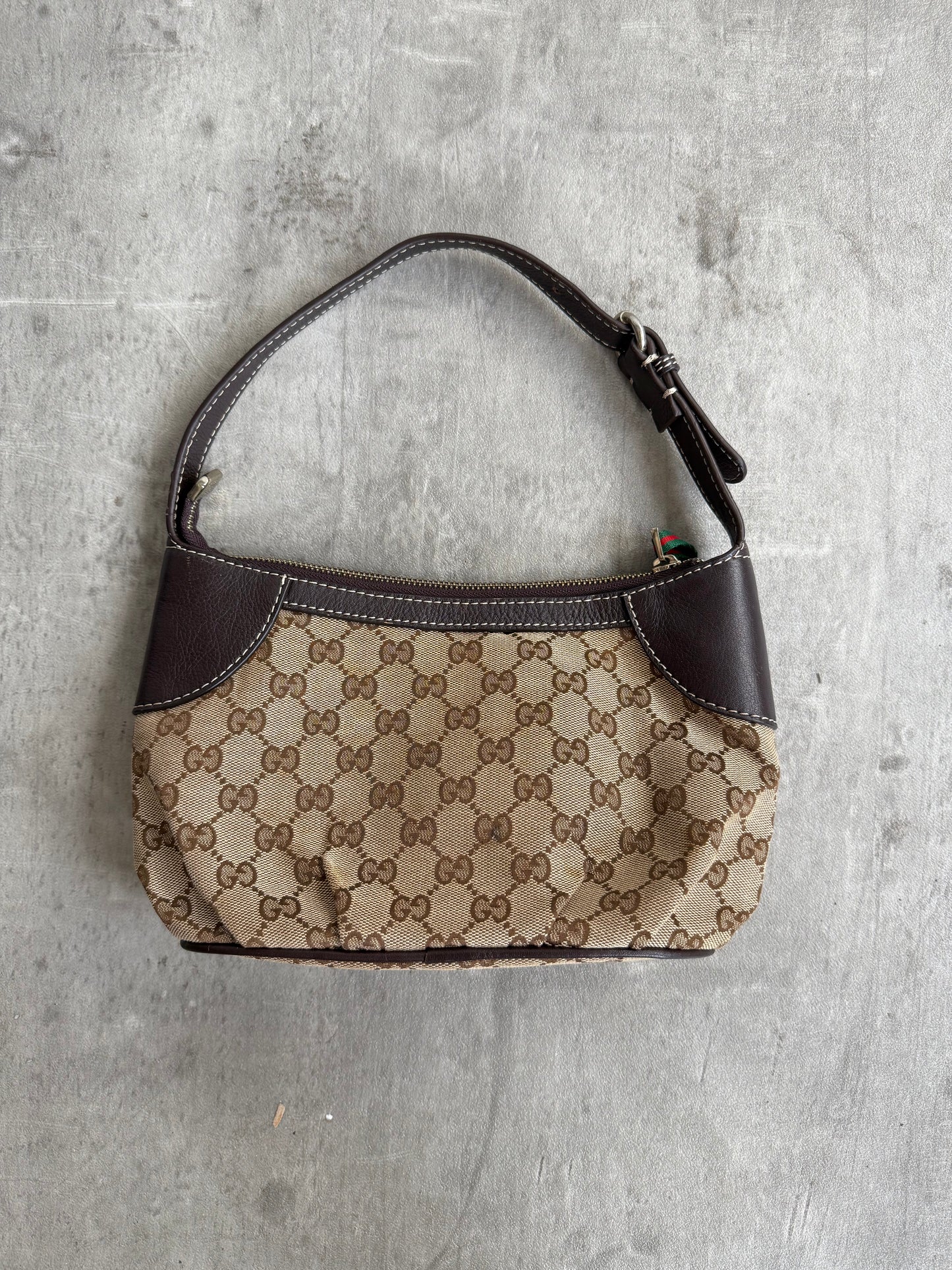 Gucci Brown Canvas Fossil Monogram Bag