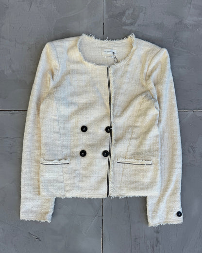 Isabel Marant Étoile Textured Cotton Asymmetric Jacket - L