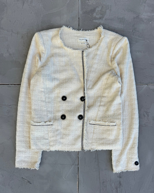 Isabel Marant Étoile Textured Cotton Asymmetric Jacket - L