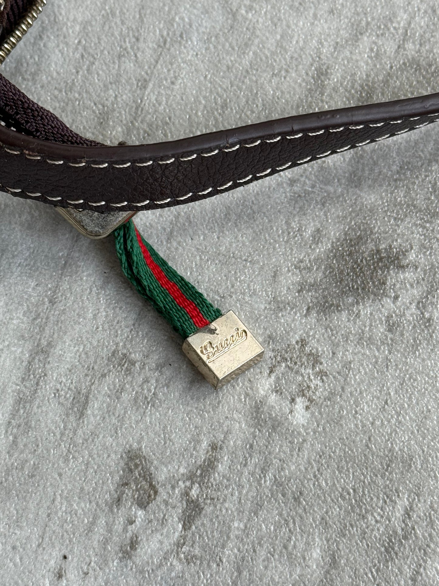 Gucci Brown Canvas Fossil Monogram Bag