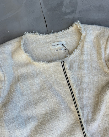 Isabel Marant Étoile Textured Cotton Asymmetric Jacket - L