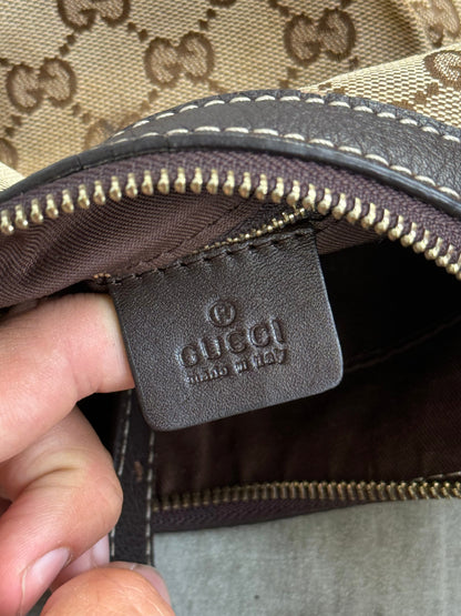 Gucci Brown Canvas Fossil Monogram Bag