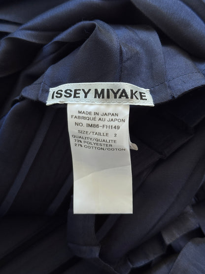 S/S 2008 Issey Miyake Cross Pleat Maxi Dress | O/S, Navy