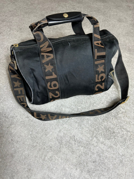 Fendi 1925 Logo Spellout Nylon Satchel