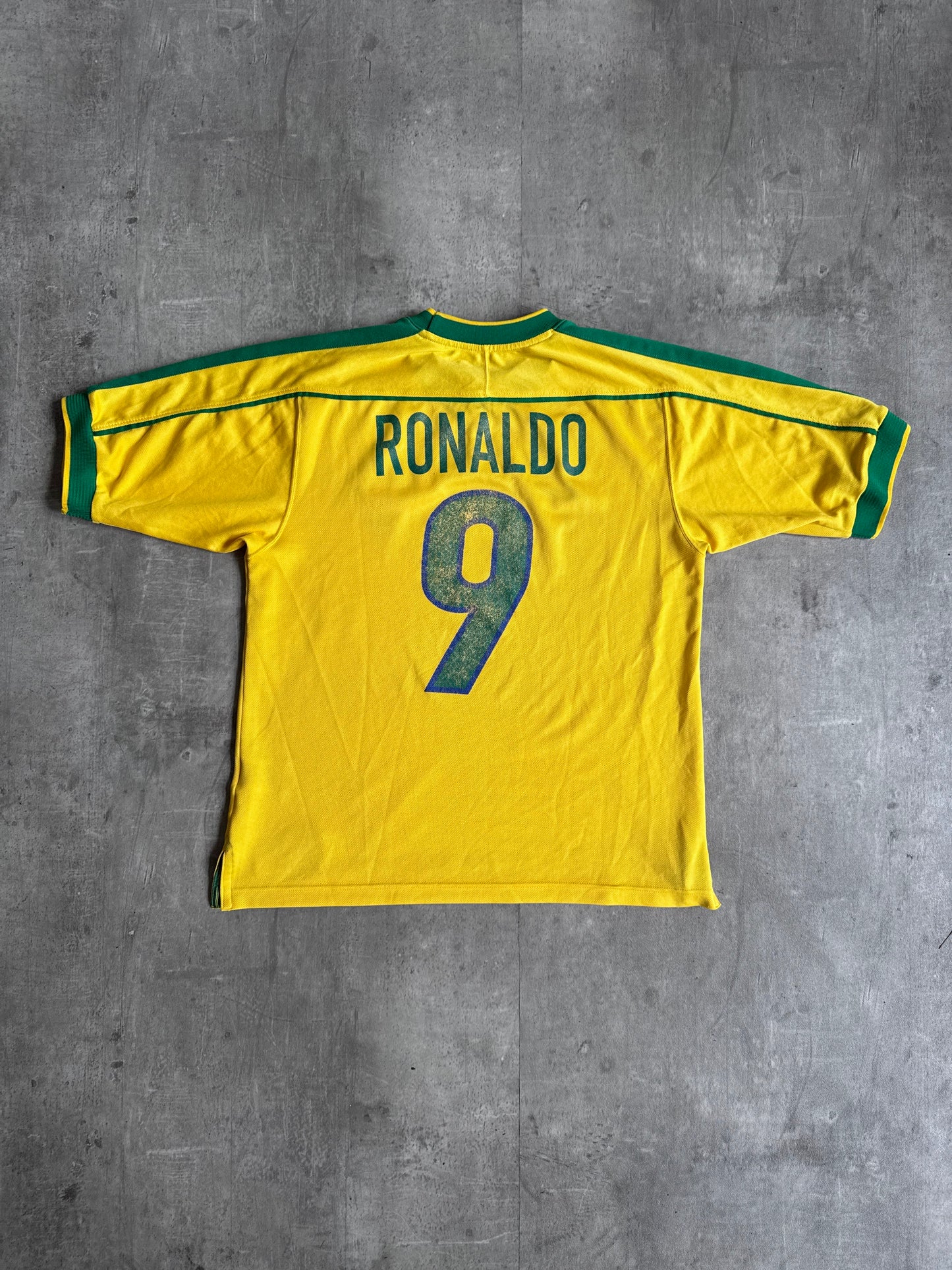 1998 Brazil "Ronaldo 9" Home Football Shirt