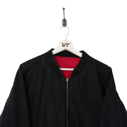 Marlboro Reversible Spellout Vintage Bomber Jacket - Known Source