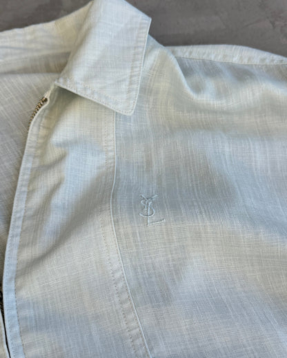 Yves Saint Laurent YSL Light Blue Linen Jacket