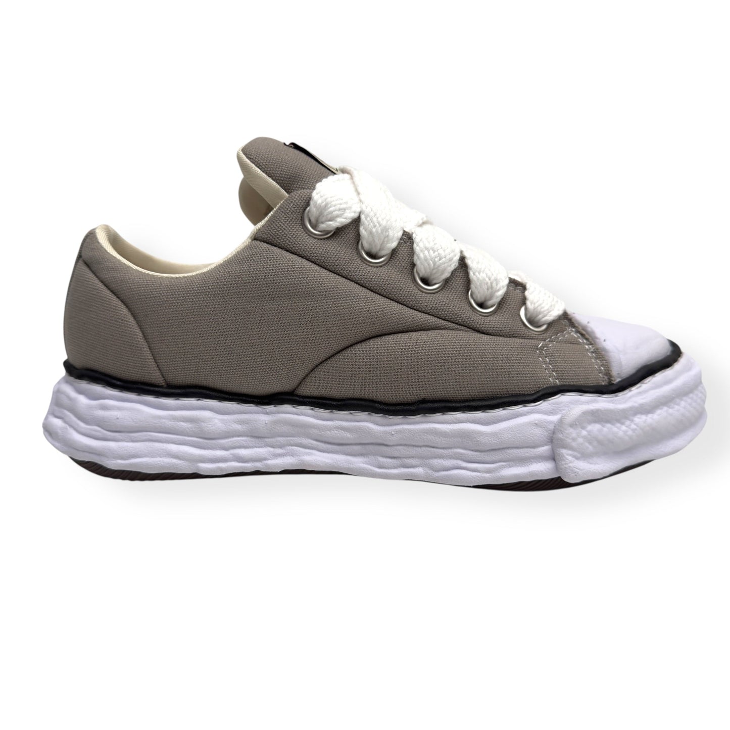 MAISON MIHARA YASUHIRO PETERON 23 CANVAS SNEAKER BEIGE UK7 | UK 7, Beige