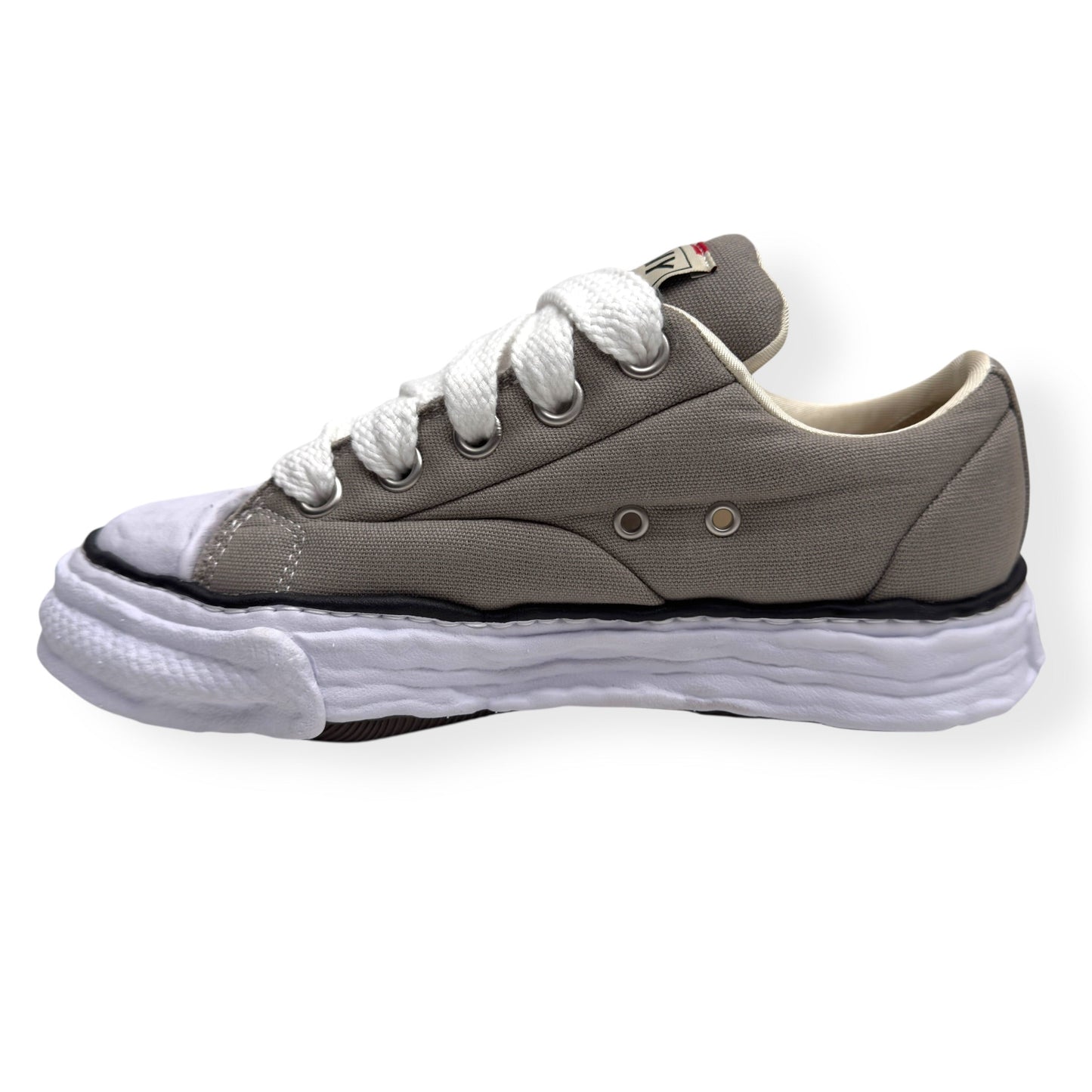 MAISON MIHARA YASUHIRO PETERON 23 CANVAS SNEAKER BEIGE UK7 | UK 7, Beige