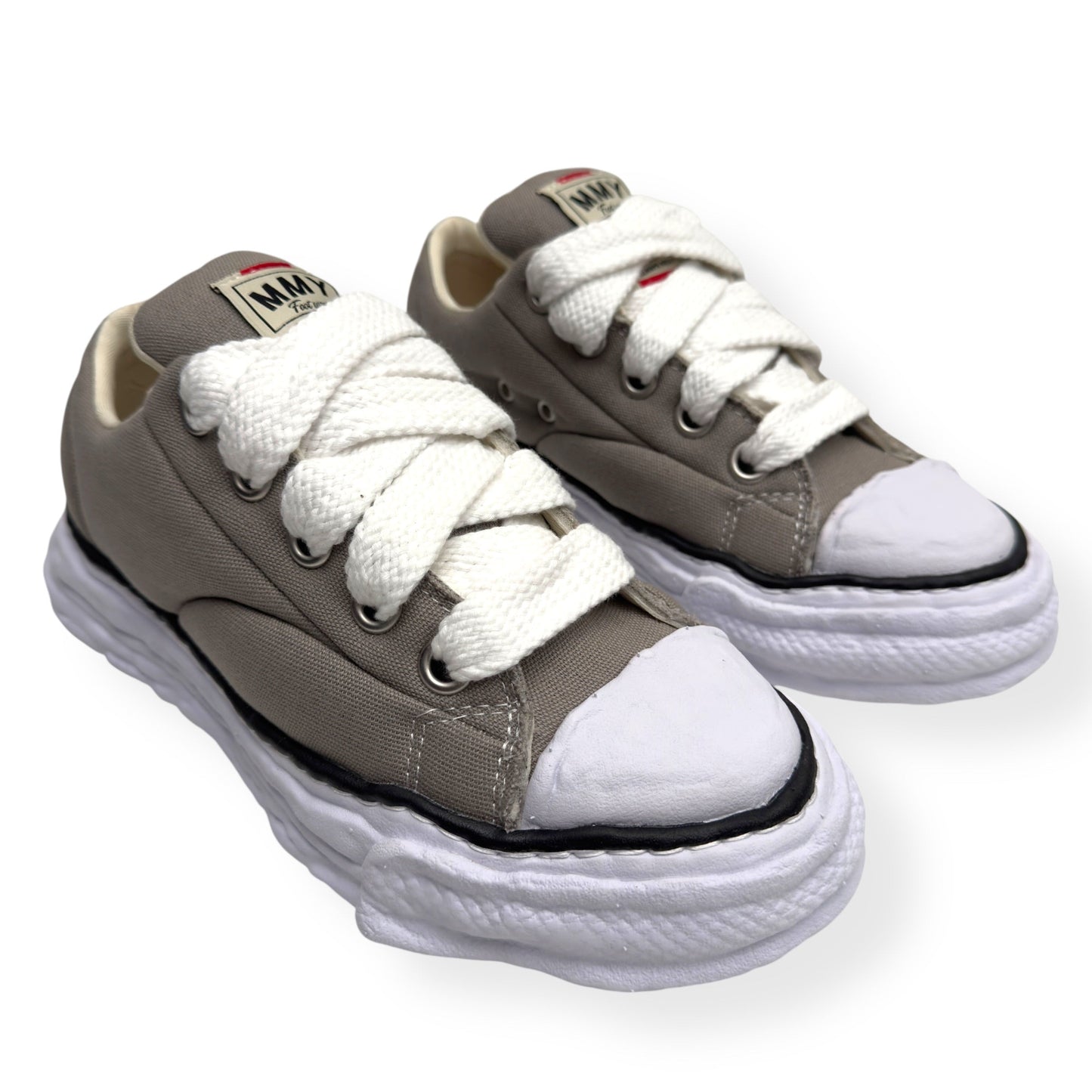 MAISON MIHARA YASUHIRO PETERON 23 CANVAS SNEAKER BEIGE UK7 | UK 7, Beige