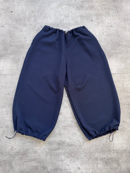 VT Rework: Textured Mesh Navy Oversized Balloon Pants | O/S, Navy