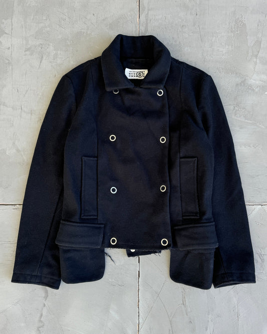 Maison Margiela MM6 Wool Asymmetric Button Up Jacket - L
