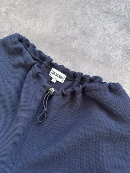 VT Rework: Textured Mesh Navy Oversized Balloon Pants | O/S, Navy