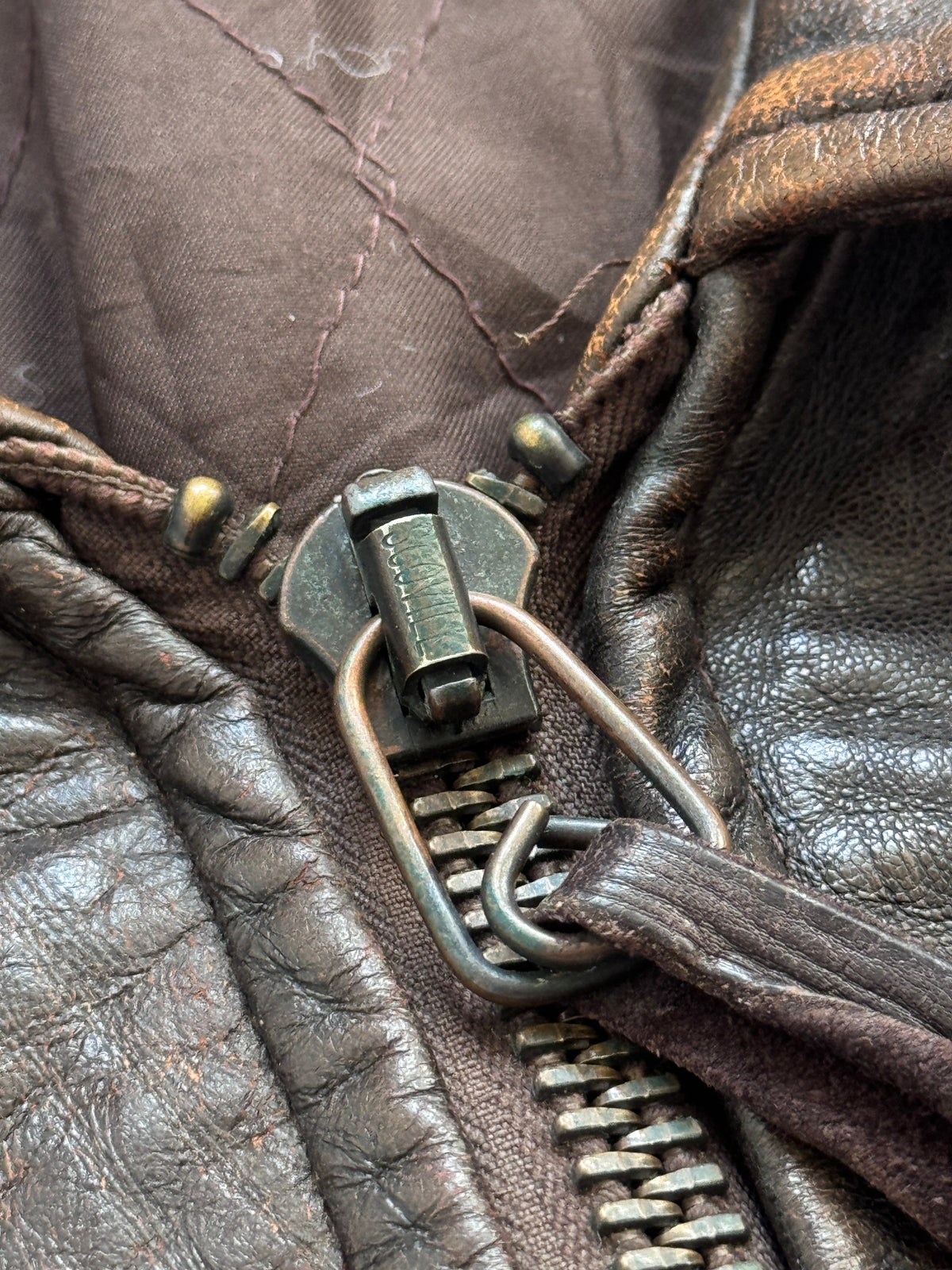 1987 Avirex Patched Texas Leather Flight Bomber Jacket | Extra Large, Brown