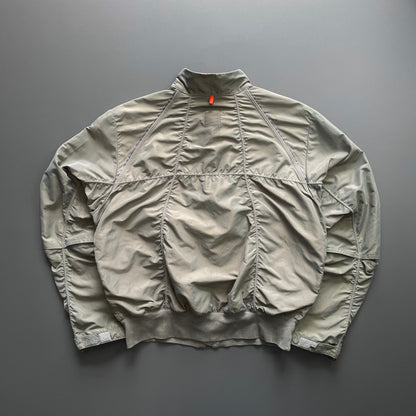 Hugo Boss Orange Grey 00s Nylon Vented Bomber Jacket | X-Large, Multicoloured