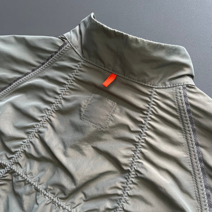 Hugo Boss Orange Grey 00s Nylon Vented Bomber Jacket | X-Large, Multicoloured