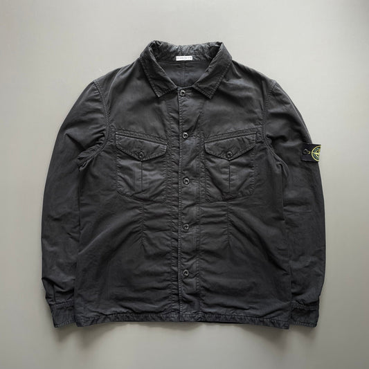 Stone Island Black AW07 Lined Overshirt Jacket | Large, Black