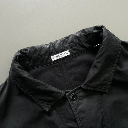 Stone Island Black AW07 Lined Overshirt Jacket | Large, Black