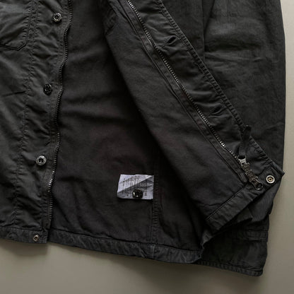 Stone Island Black AW07 Lined Overshirt Jacket | Large, Black
