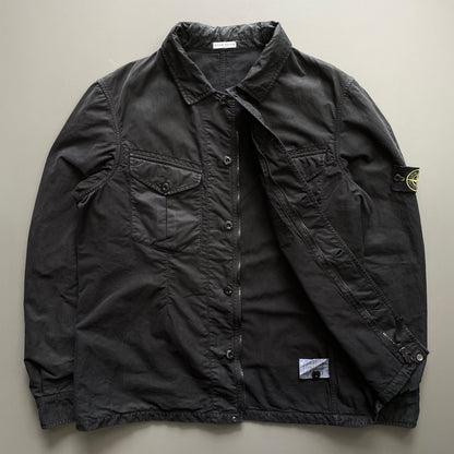 Stone Island Black AW07 Lined Overshirt Jacket | Large, Black