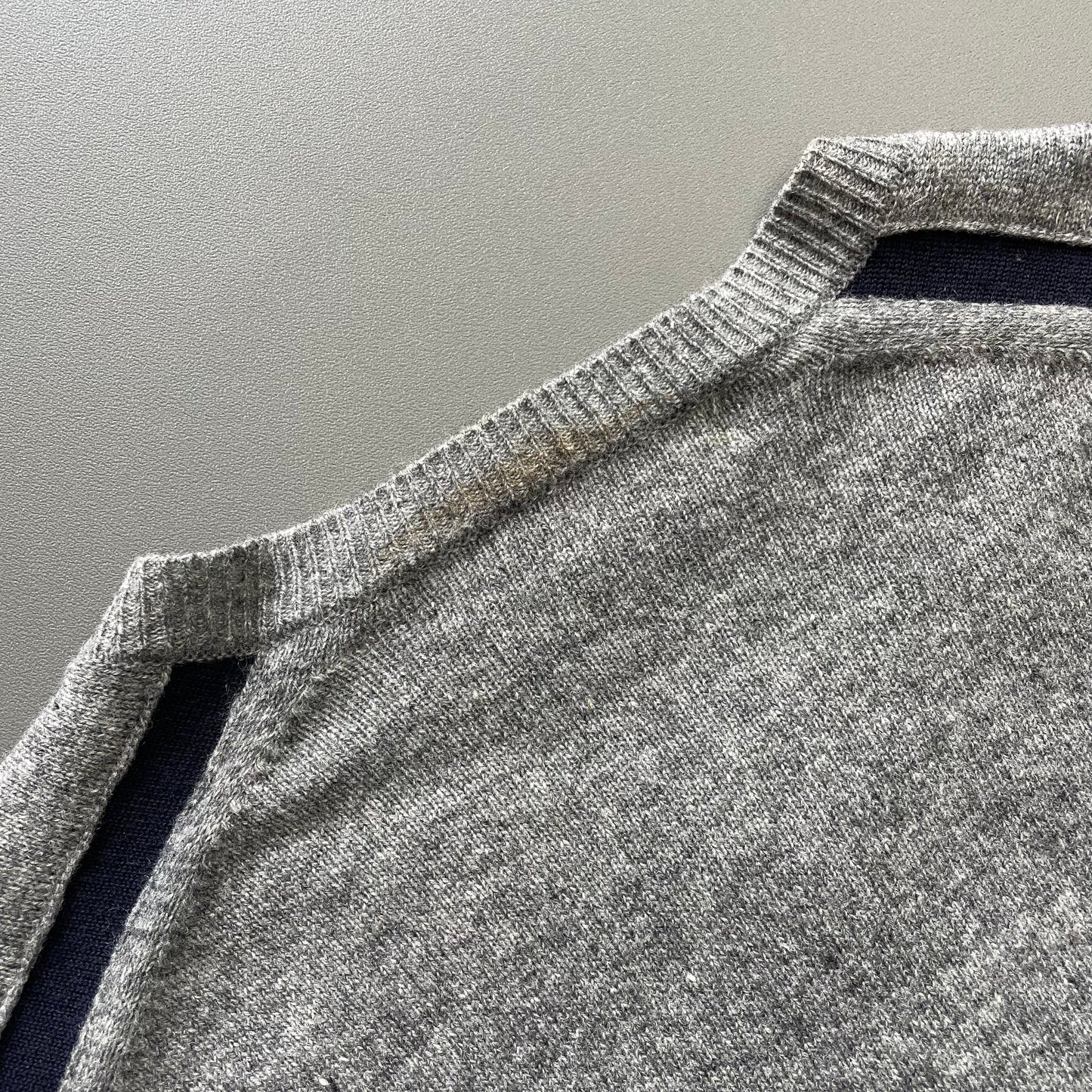 Comme Des Garçons Grey Red & Blue Cardigan | Medium, Multicoloured