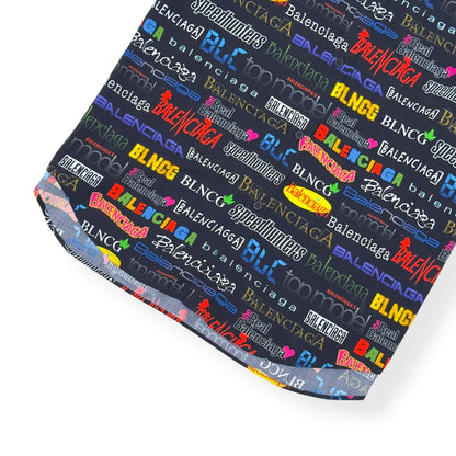 BALENCIAGA ALL OVER LOGO PRINT SHORT-SLEEVE SHIRT BLACK / MULTICOLOURED 38 / M | Medium, Black