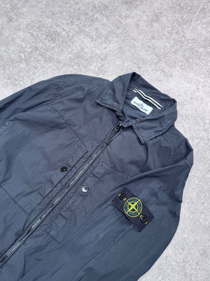 S/S 2013 Stone Island Navy Hooded Zip Lightweight Jacket