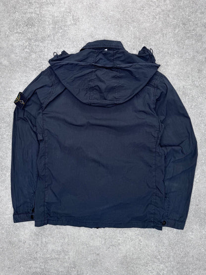 S/S 2013 Stone Island Navy Hooded Zip Lightweight Jacket