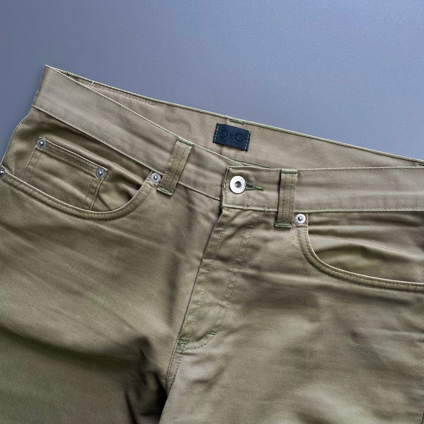 Dolce&Gabbana Khaki & Tan 00s Cargo 3/4 Zip Trousers | Medium, Multicoloured