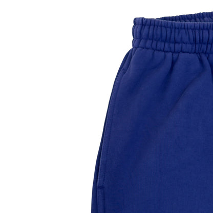 BALENCIAGA OVERSIZED POLITICAL LOGO SWEATPANTS BLUE XS | XS, Blue