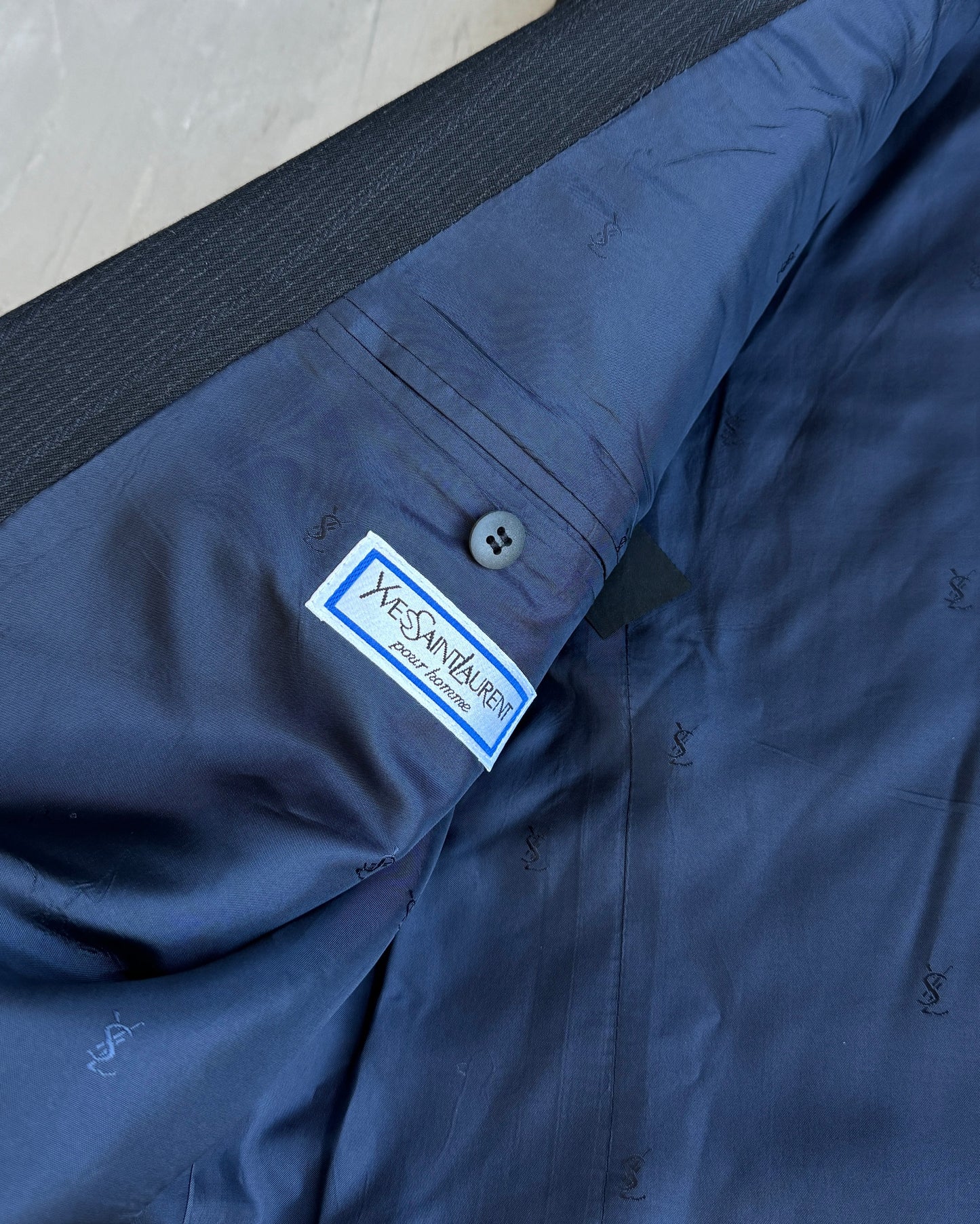 Yves Saint Laurent Pour Homme FW1986 Pinstripe Suit - L