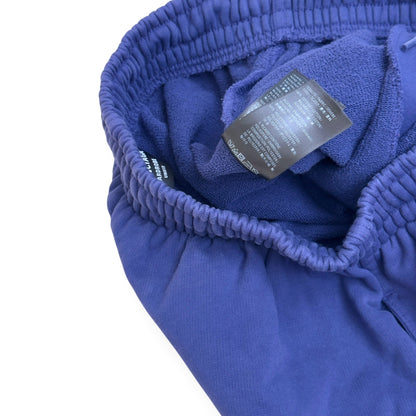 BALENCIAGA OVERSIZED POLITICAL LOGO SWEATPANTS BLUE XS | XS, Blue