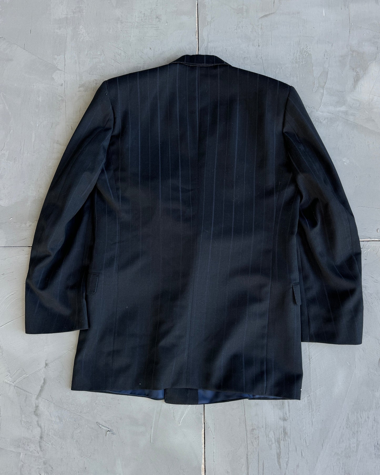 Yves Saint Laurent Pour Homme FW1986 Pinstripe Suit - L | Large, Blue