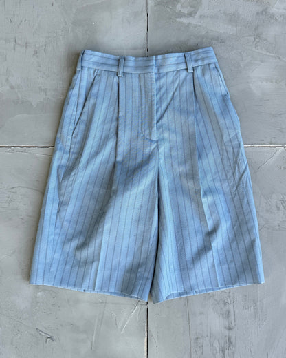 Acne Studios Wide Leg Pinstriped Shorts - W26