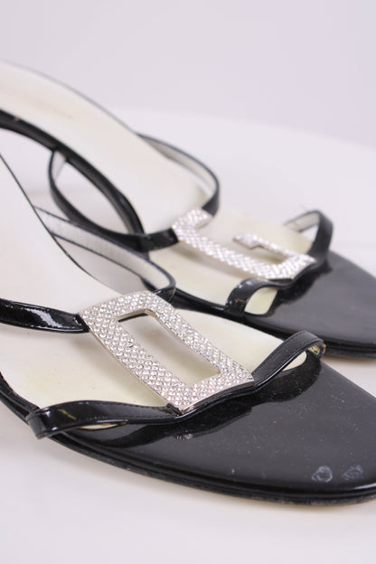 Dolce & Gabbana Vintage Logo Detail Heels Black 38 | O/S, Black