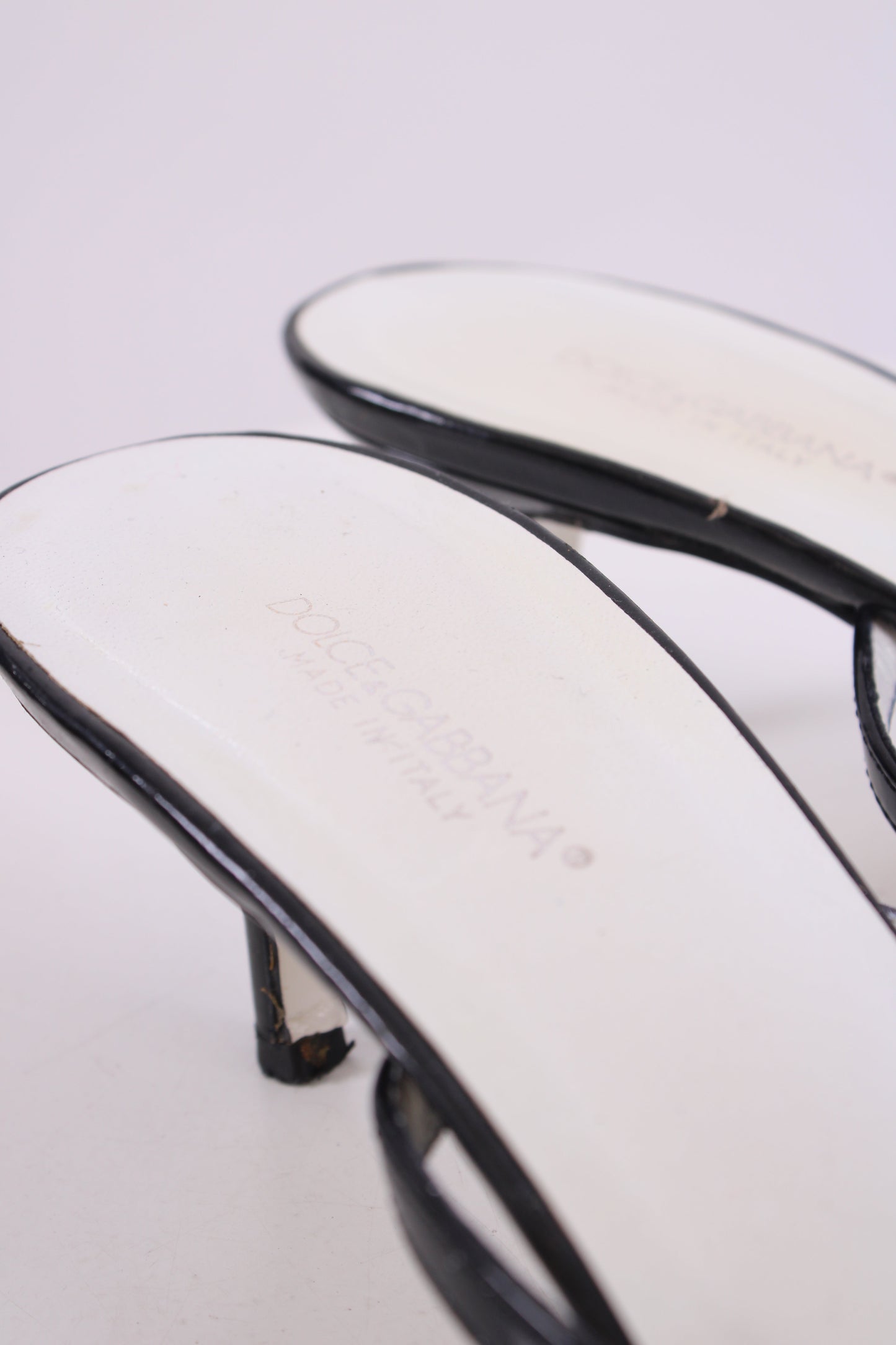 Dolce & Gabbana Vintage Logo Detail Heels Black 38 | O/S, Black