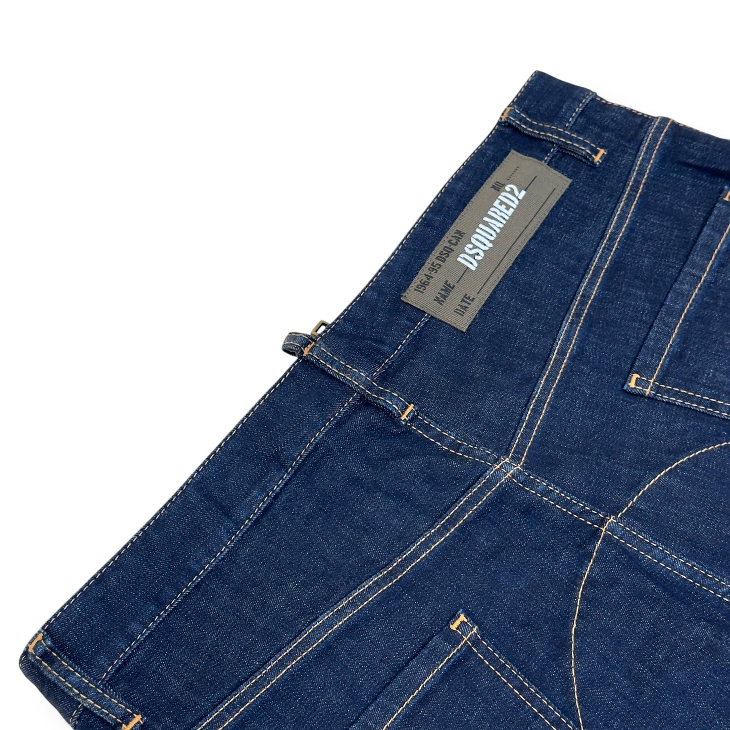 DSQUARED2 CROPPED CAMO MULTI POCKET COMBAT DENIM JEANS BLUE 50 / L | Large, Multicoloured