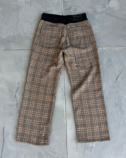 Our Legacy Third Cut Houndstooth Check Wide Leg Trousers - M