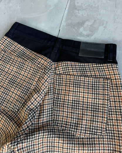 Our Legacy Third Cut Houndstooth Check Wide Leg Trousers - M