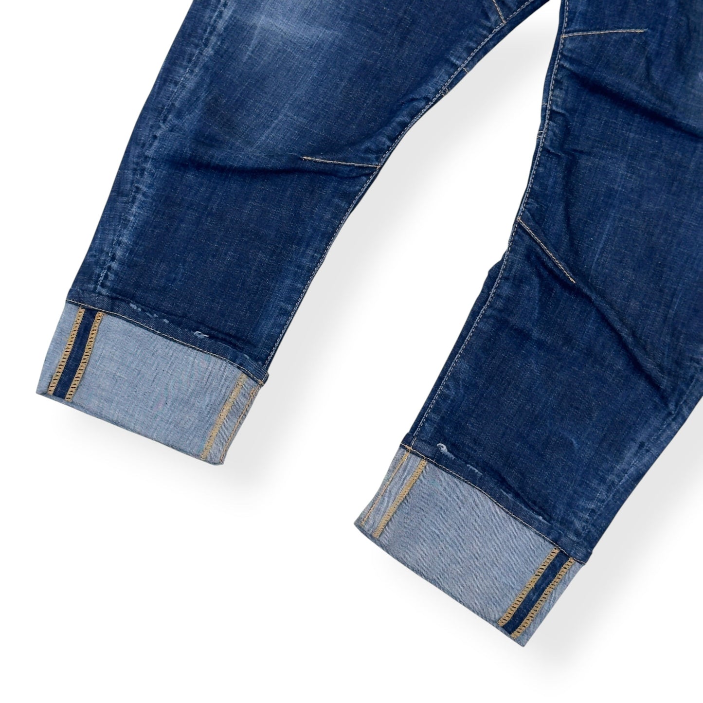 DSQUARED2 DISTRESSED COMBAT DENIM JEANS BLUE 48 / M | Medium, Blue