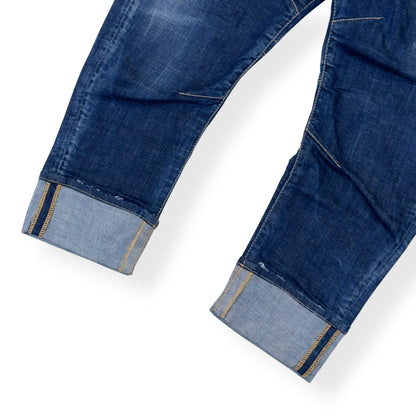 DSQUARED2 DISTRESSED COMBAT DENIM JEANS BLUE 48 / M | Medium, Blue