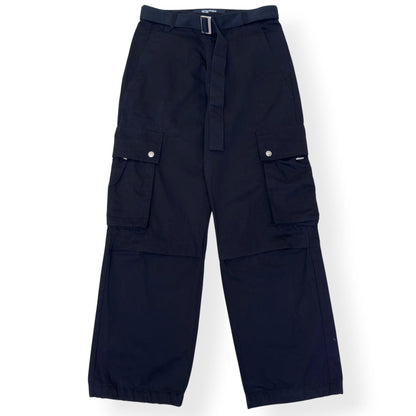 JACQUEMUS LA CASA BELTED CARGO TROUSERS BLACK 46 / S | Small, Black