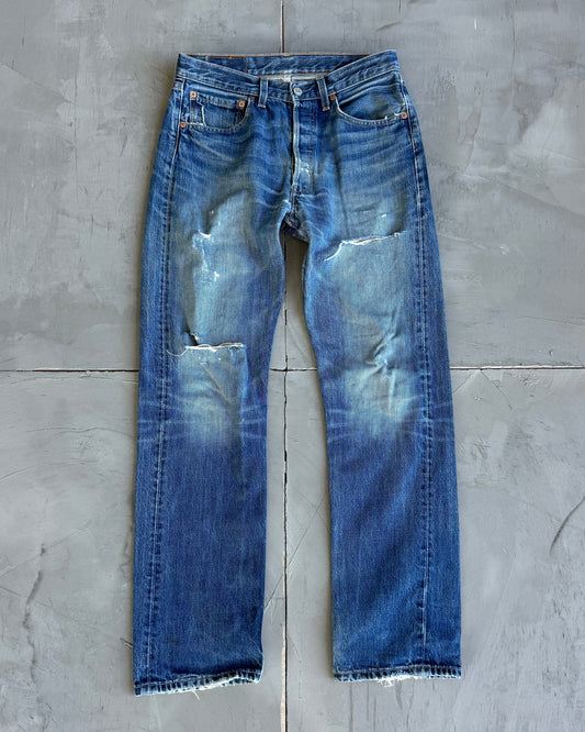Levi 501s Distressed Jeans - W31 L32
