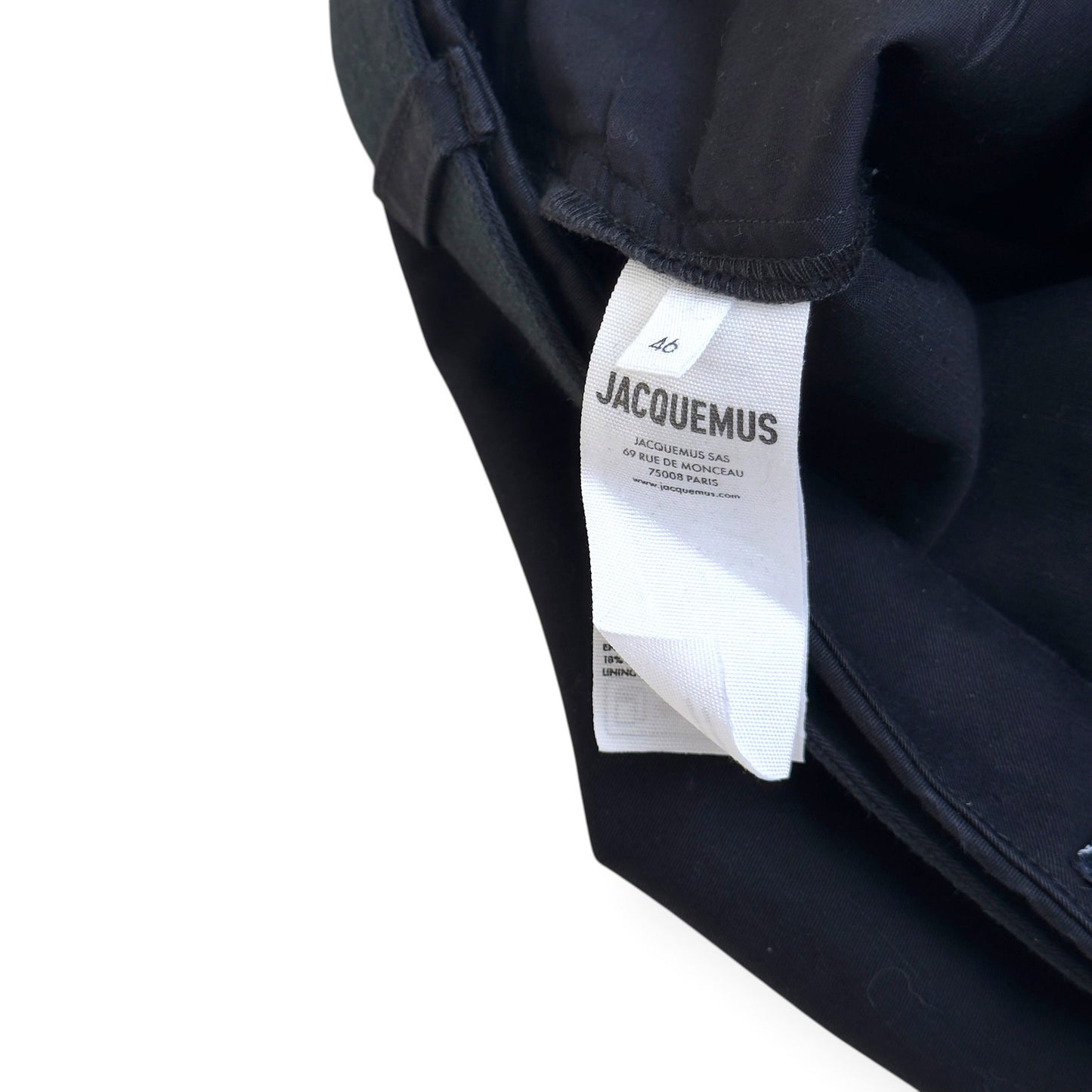 JACQUEMUS LA CASA BELTED CARGO TROUSERS BLACK 46 / S | Small, Black