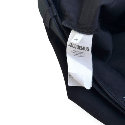 JACQUEMUS LA CASA BELTED CARGO TROUSERS BLACK 46 / S | Small, Black